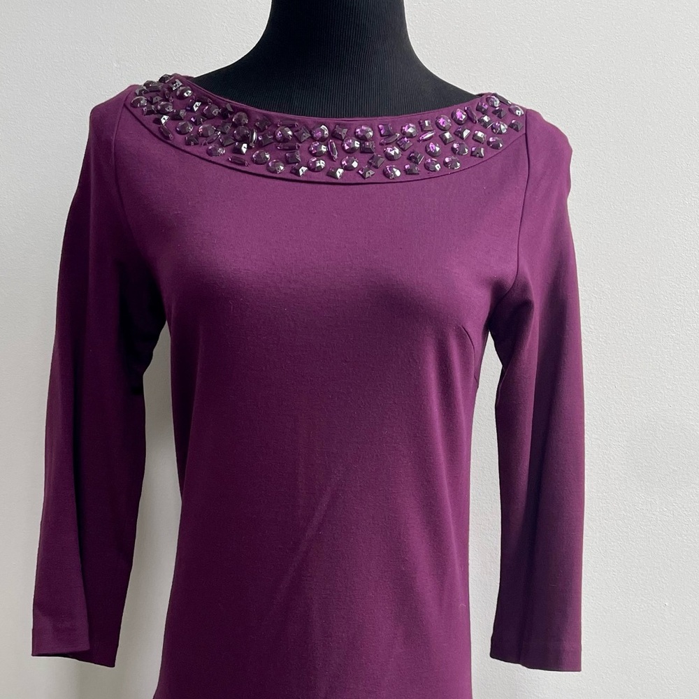 Plum Long Sleeve Mini